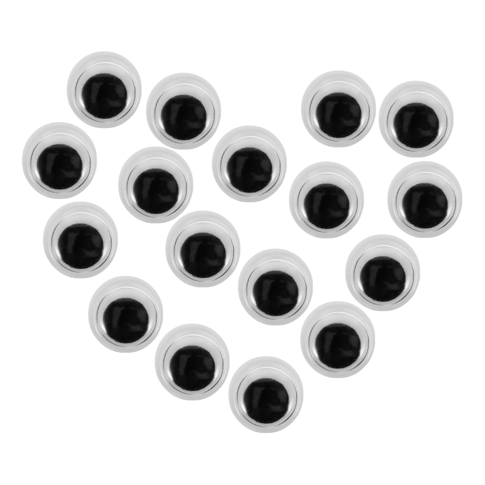 HAPINARY 400pcs Eye Stickers Multi-use Wiggle Eyes Adhesive Googly Eyes for Crafts Home Office Dec