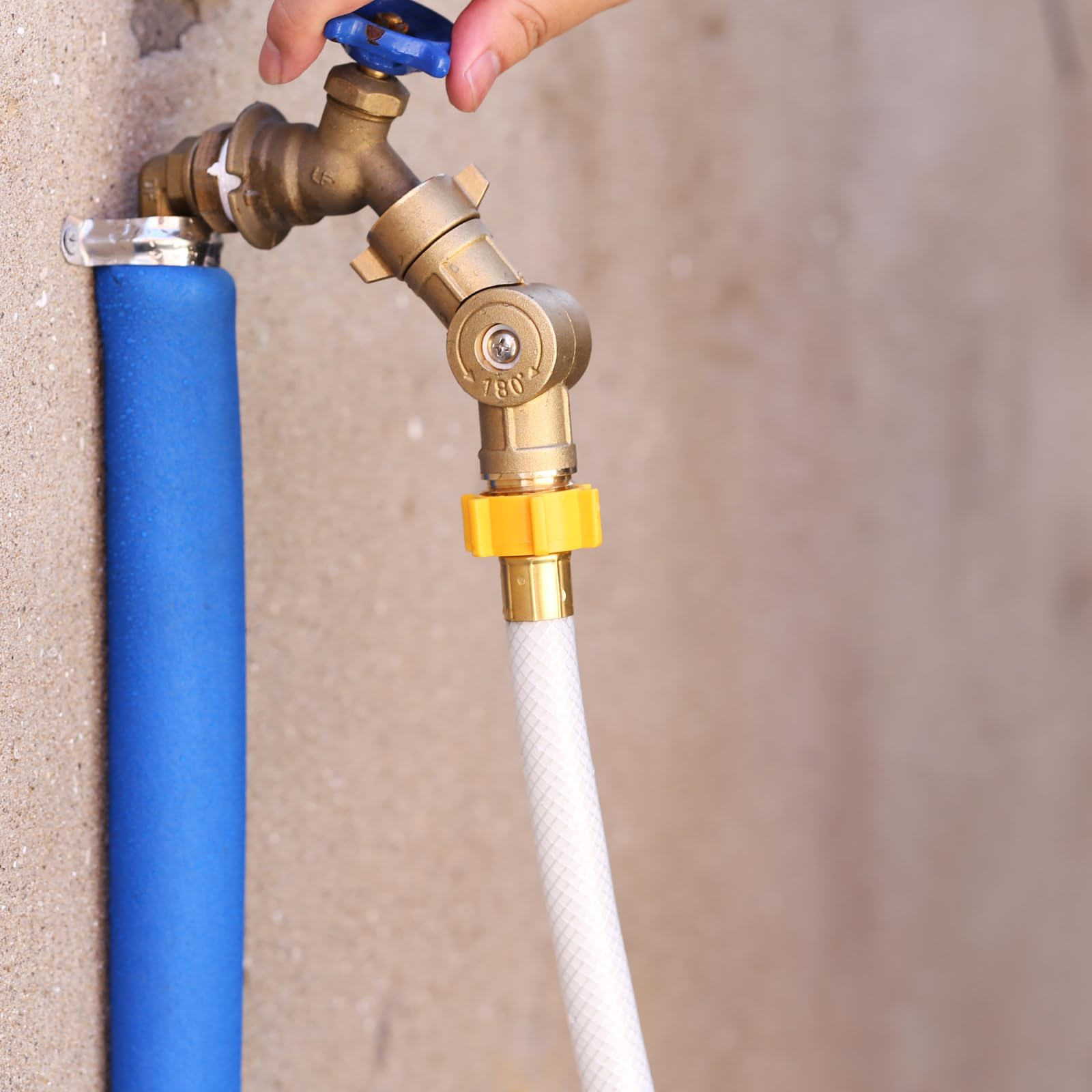 MEASUREMAN Tubo per acqua potabile per camper, resistente alle pieghe con rinforzo a diamante, diametro interno 15,2 m, senza piombo, BPA e ftalati, per camper, acqua marina e potabile