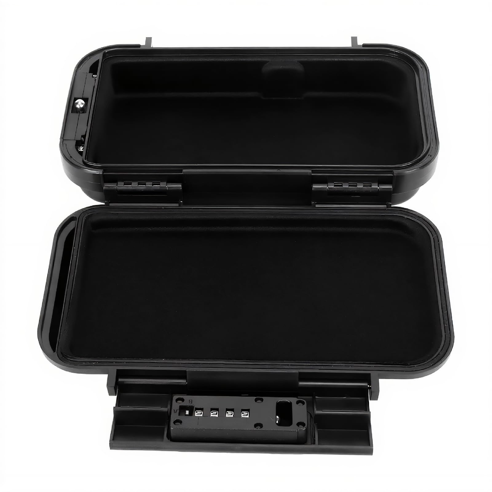 Caja de Seguridad Portátil, Caja de Seguridad de Combinación de Contraseña de 4 Dígitos para Caja Fuerte de Viaje, Mini Caja de Seguridad Portátil Impermeable con Cuerda de