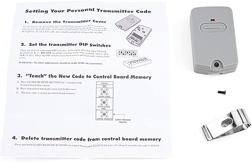 Miniatura 7 de RB741 Mando a distancia para GTO Mighty Mule Gate Opener FM135, transmisor de entrada de puerta de garaje de una sola puerta (paquete de 2)