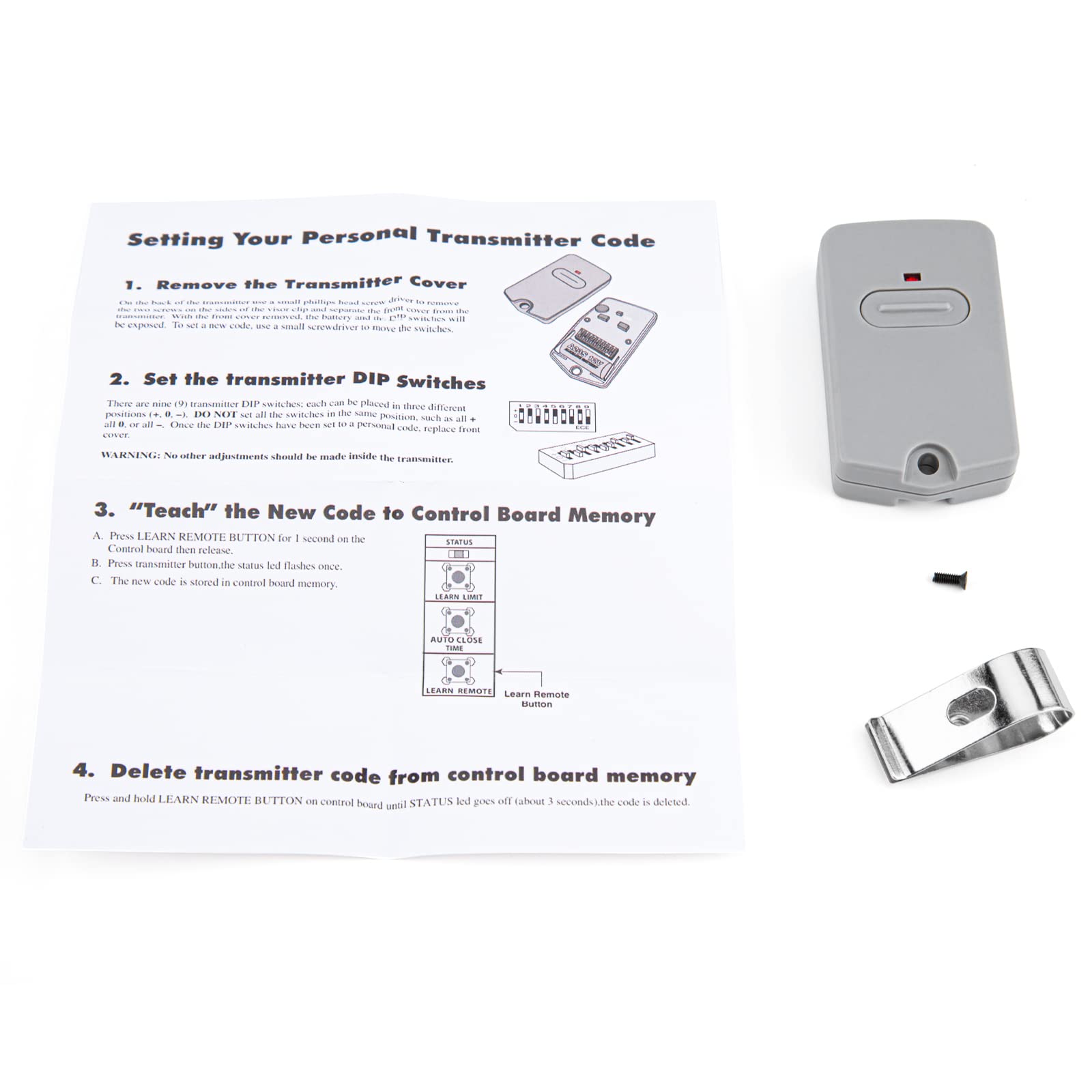 Gto Remote Snapklik.com : RB741 Door Opener Remote For GTO Mighty Mule Gate Opener ...
