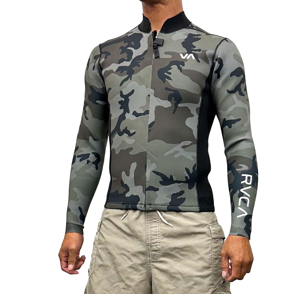 Amazon.co.jp: RVCA ルーカ 23 BALANCE FRONT ZIP JACKET 2mm ジャージ