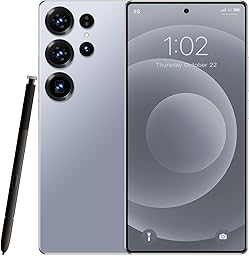 FNCOCO S25 Ultra 5G Unlocked Android Phones, Build in Pen, 16GB+512GB Octa Core Smartphone, Android 16 Phone, 108MP Zoom Camera, 6.9“ HD +120 Hz Screen, 7000mAh Battery, Dual SIM, Face Unlock-Blue