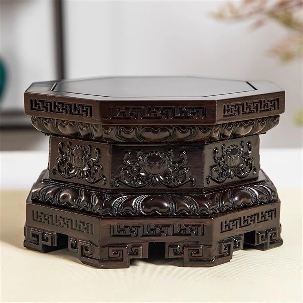 Amazon.com: mengli-99 Bonsai Base Stand Octagonal Ebony Display