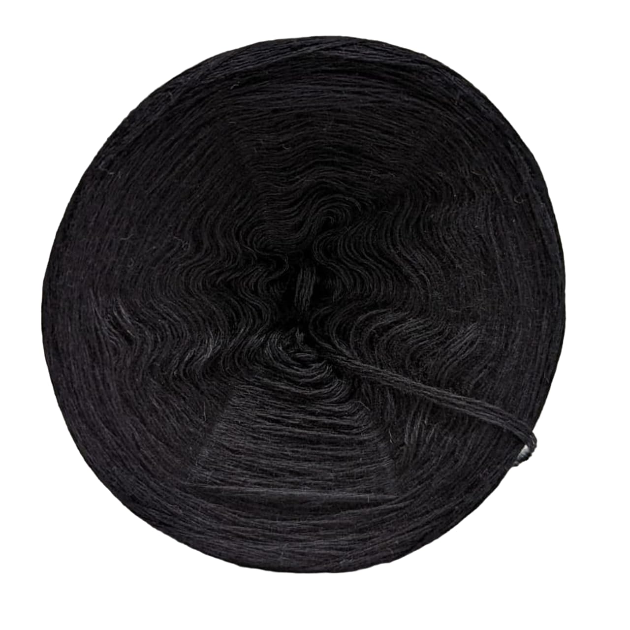 Bamboo/Cotton Yarn - 500 Meters - 3 Ply - Sustainable altrnative Made in The UK - Perfect for Crocheting and Knitting (Black)