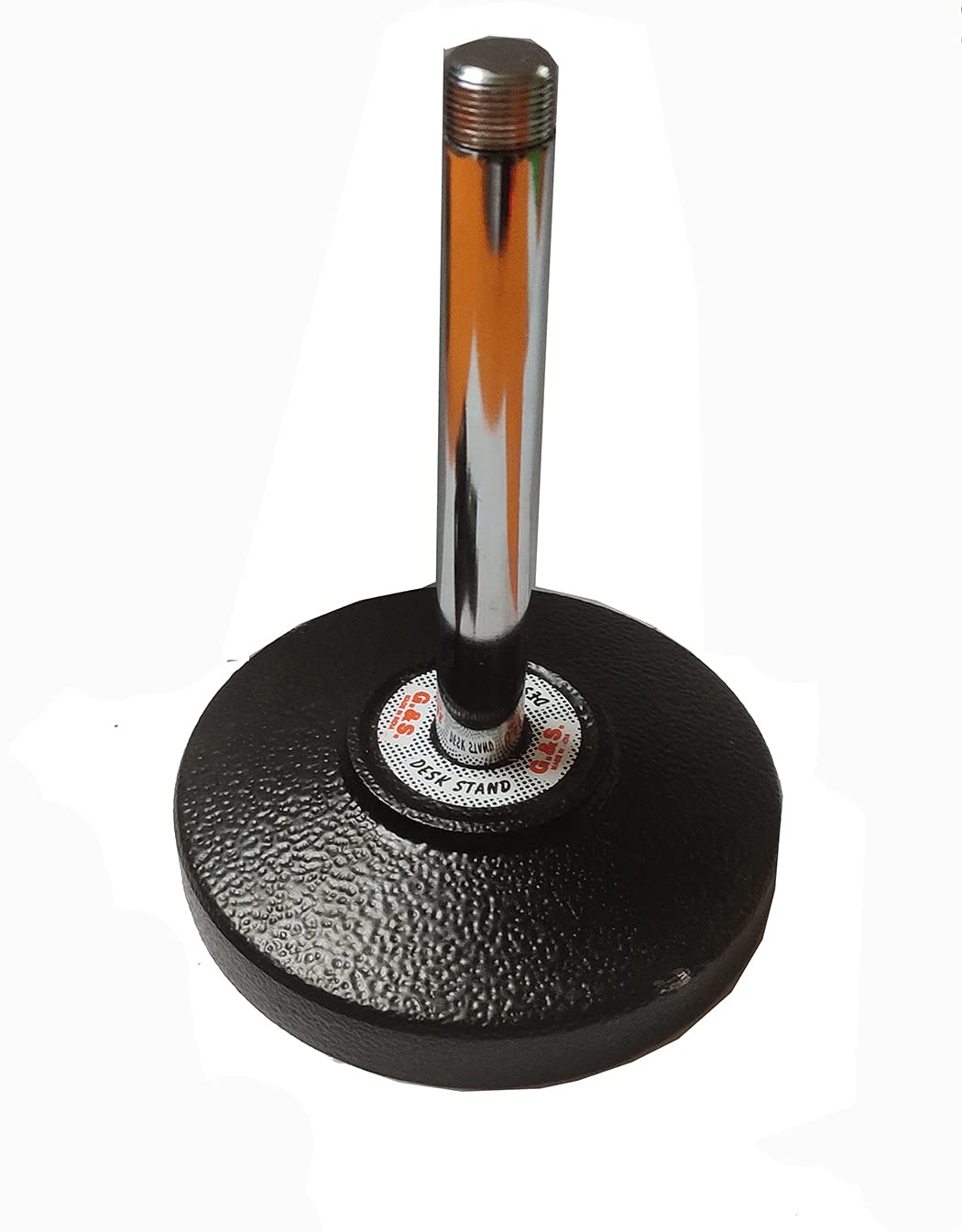 Generic Microphone Stand, 16 CM Height, Heavy Metal Base, Silver, Black-image-19
