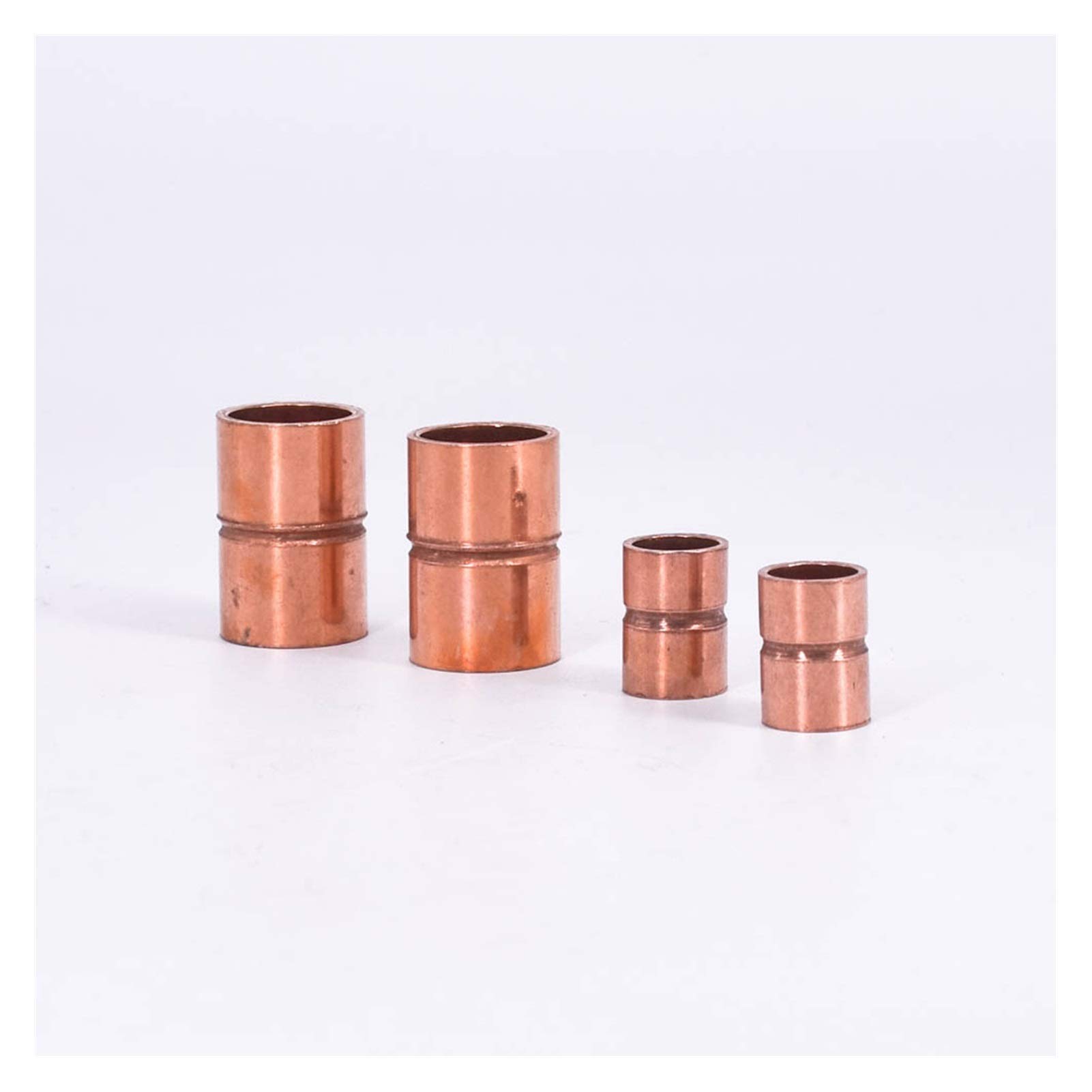 Pipe Fittings 54 67 76 80 85 89 92 105 108 133 159mm Inner Diameter Pure Copper End to Send Tin Welded Pipe Connection Pipe Joint Air Conditioner (Color : ID 76mm Wall 2.5mm)