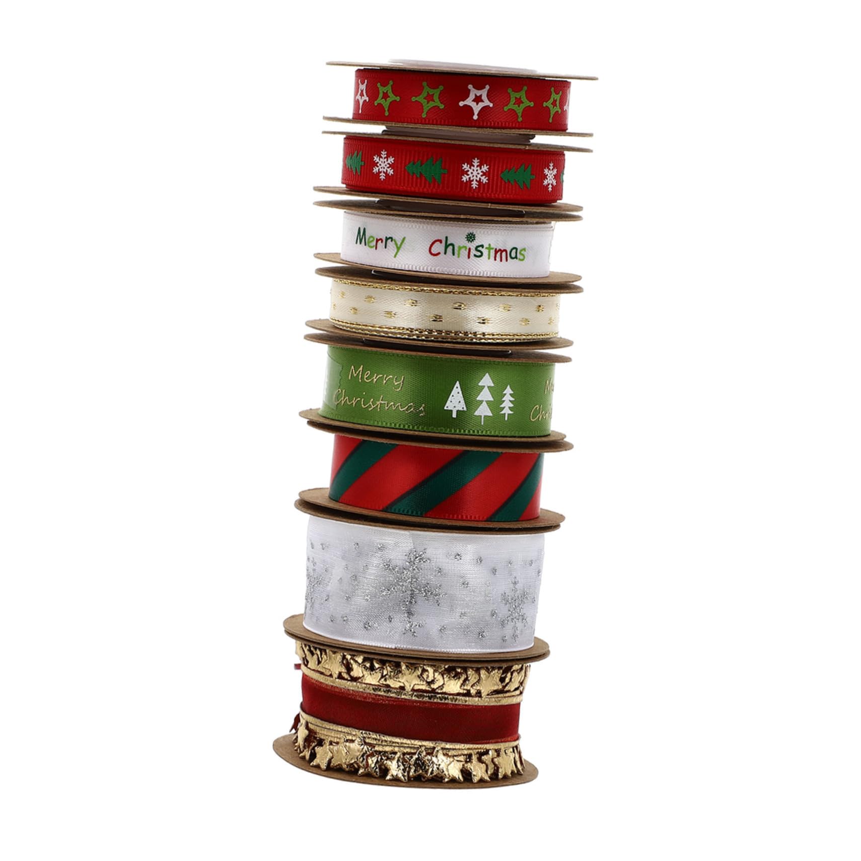 24stücke Teiliges Weihnachtsband Bunten Farben Für Geschenkverpackungen Und Festtagsdekoration Hochwertige Satin-ribbons Für Kreative -projekte Und Festliche Anlässe