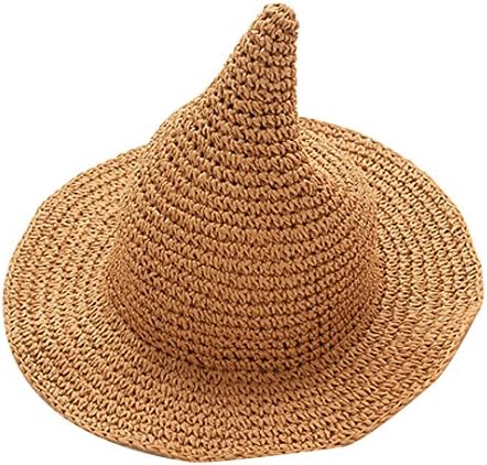 Kids Sharp Pointed Straw Woven Sunhat 