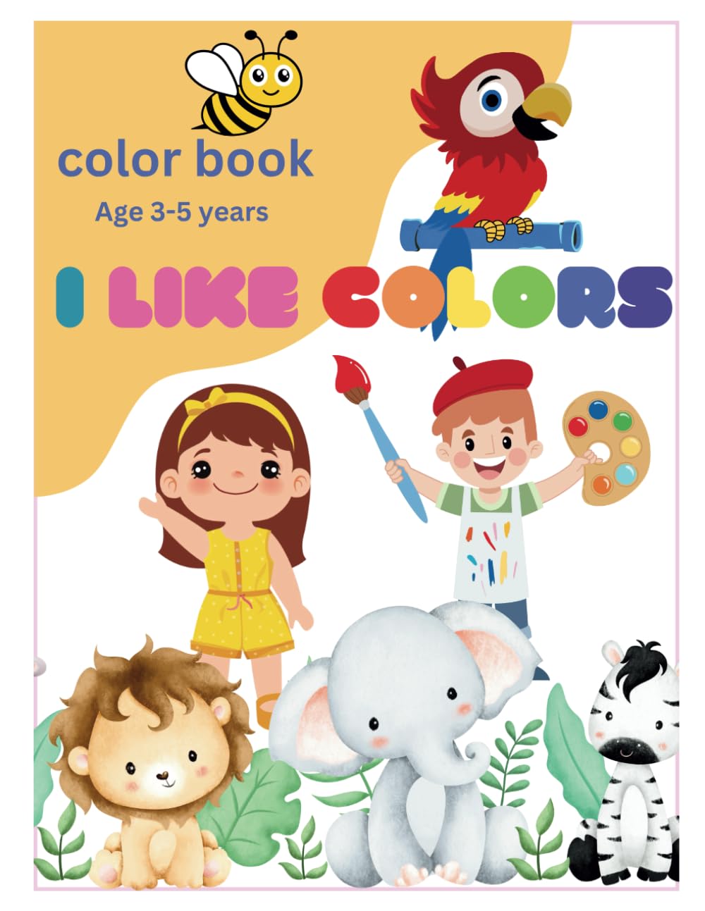 i like colors : kids color book