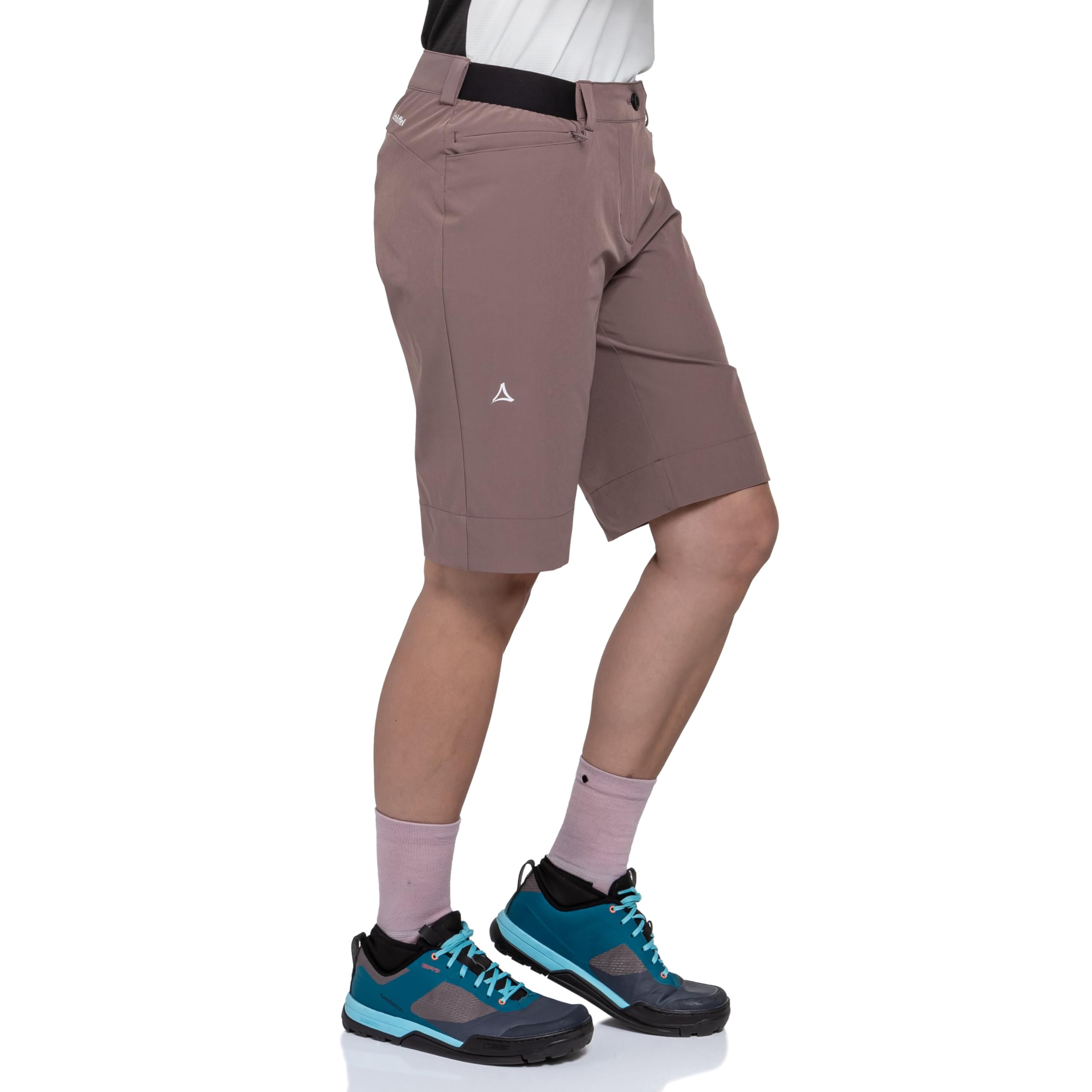 Schöffel Damen Shorts Style Keitele WMS, leichte Bike Shorts mit radspezifischer Passform und 4-Wege-Stretch, Fahrradhose aus recyceltem Material