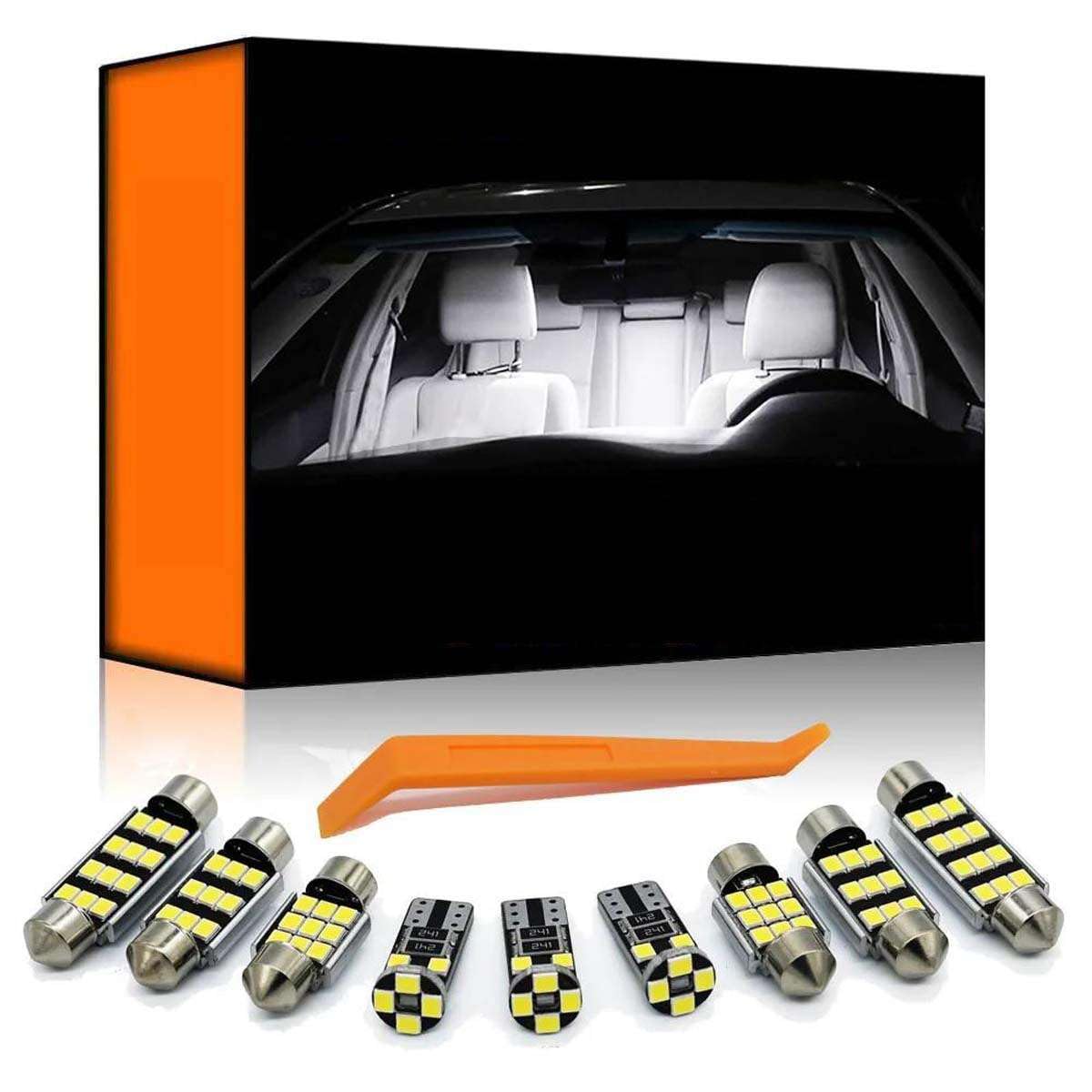 Kit de luz de Lectura LED Interior para Coche, Compatible con i10, i20, i30, ix35, ix55, Creta, Tucson, Santa Fe, Elantra y Kona.