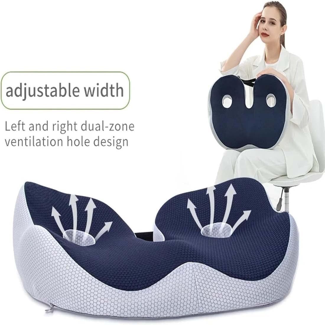 Outfany Ergoseat Welnax Orthosoothe Memory Foam Seat Cushion Ultra Comfy 2024NEW - View #5