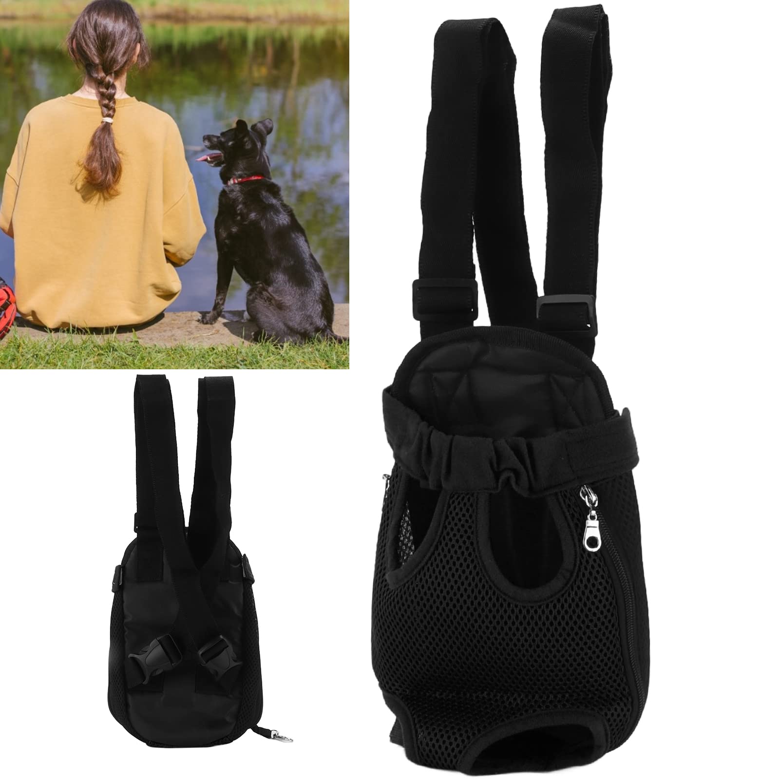 Transportador De Mascotas, Dar A Las Mascotas Un Descanso Mochila De Pecho para Llevar Perros Pequeños O Gatos para Ciclismo, Senderismo, Camping, Caminar O Reunirse con Amigos