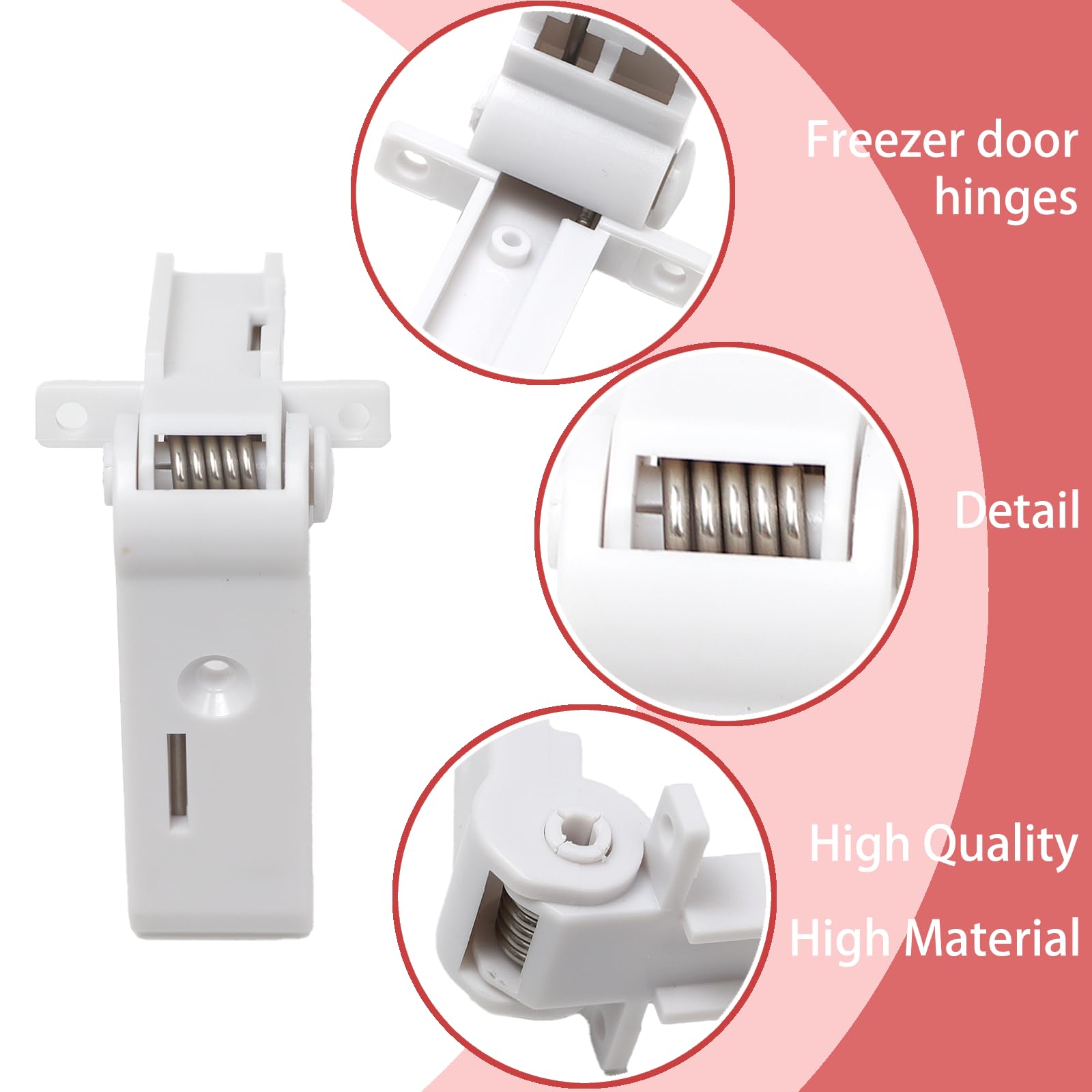2 pezzi congelatore cerniera porta frigorifero compatibile con D0metic roulotte camper bianco 2412125011 2412125003 DS2412125011