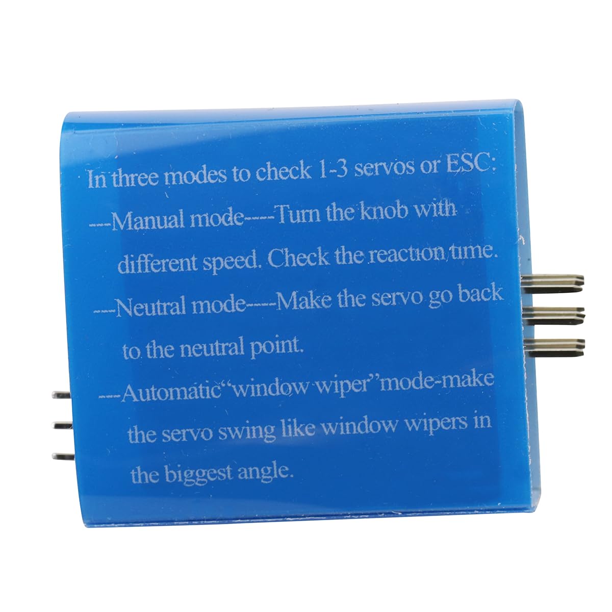 Custodia portabatterie 4 celle 6V AA connettore 2P JR servo tester 3 canali motore ESC modulo per elicottero auto barca robot