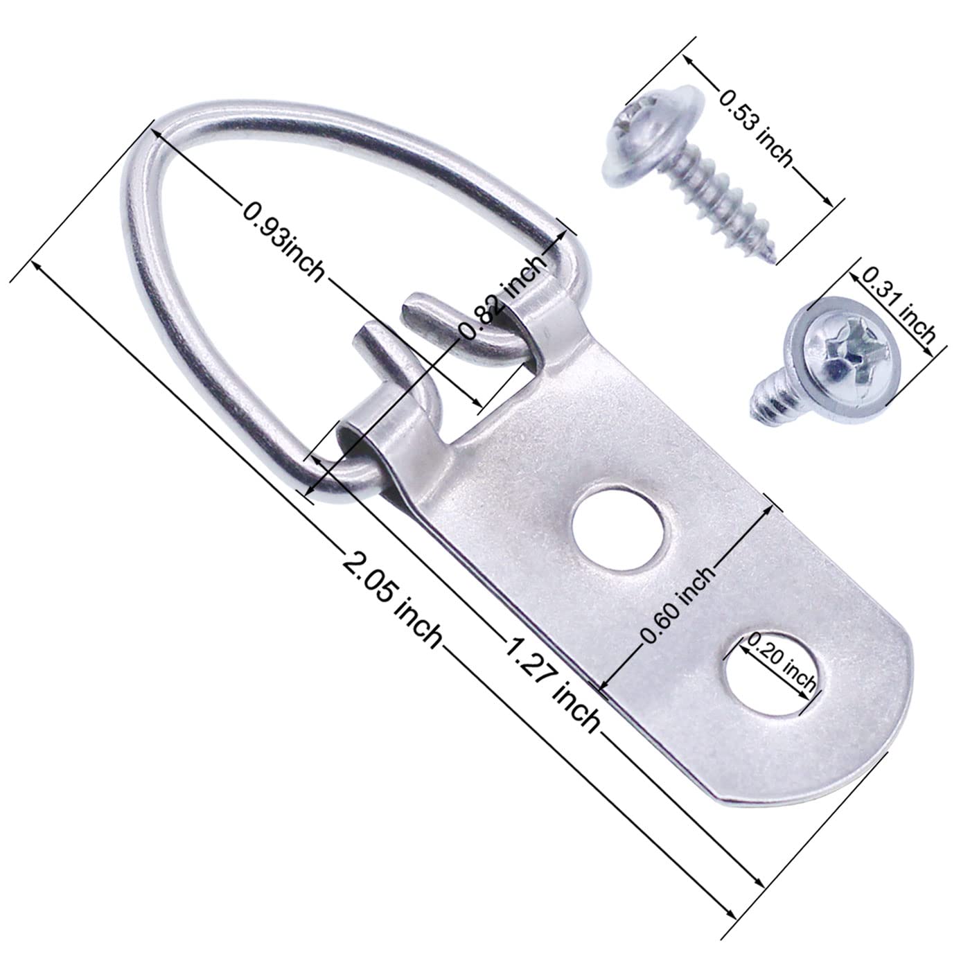 Ganci Per Quadri Extra Large - 4 Pezzi Con Viti - Supporto Fino A 90kg - Ideali Per Specchi, Cornici E Decorazioni - Foto 13