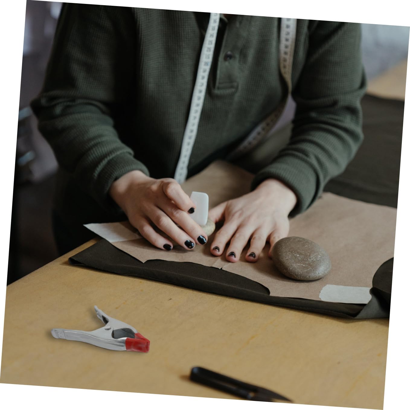 Abrazaderas de Resorte en Forma 6 Pulgadas para Carpintería, Clip Fuerte de Hierro, Kit de 10 Piezas para Herramientas Manuales y Sujeción Rápida en Trabajos de Madera