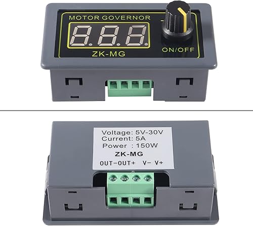 Miniatura 2 de Alinan Controlador de velocidad del motor de CC PWM 5V 12V 24V 150W con generador de señal PWM módulo controlador