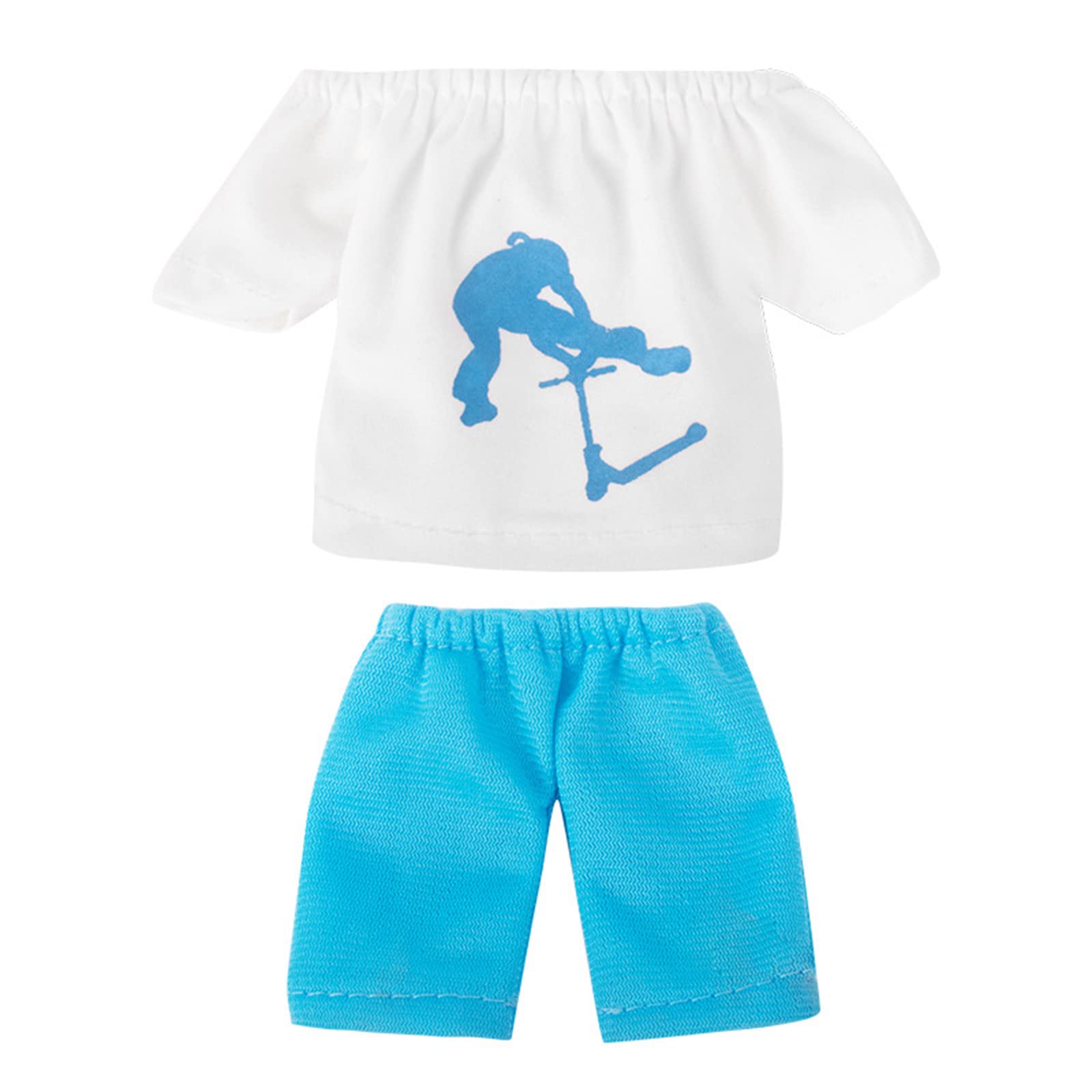 XuQiZZpp Finger Clothes for Fingertip Pants T-shirt Set Fingerboarding Scooter Skateboards Accessories Interactive Game