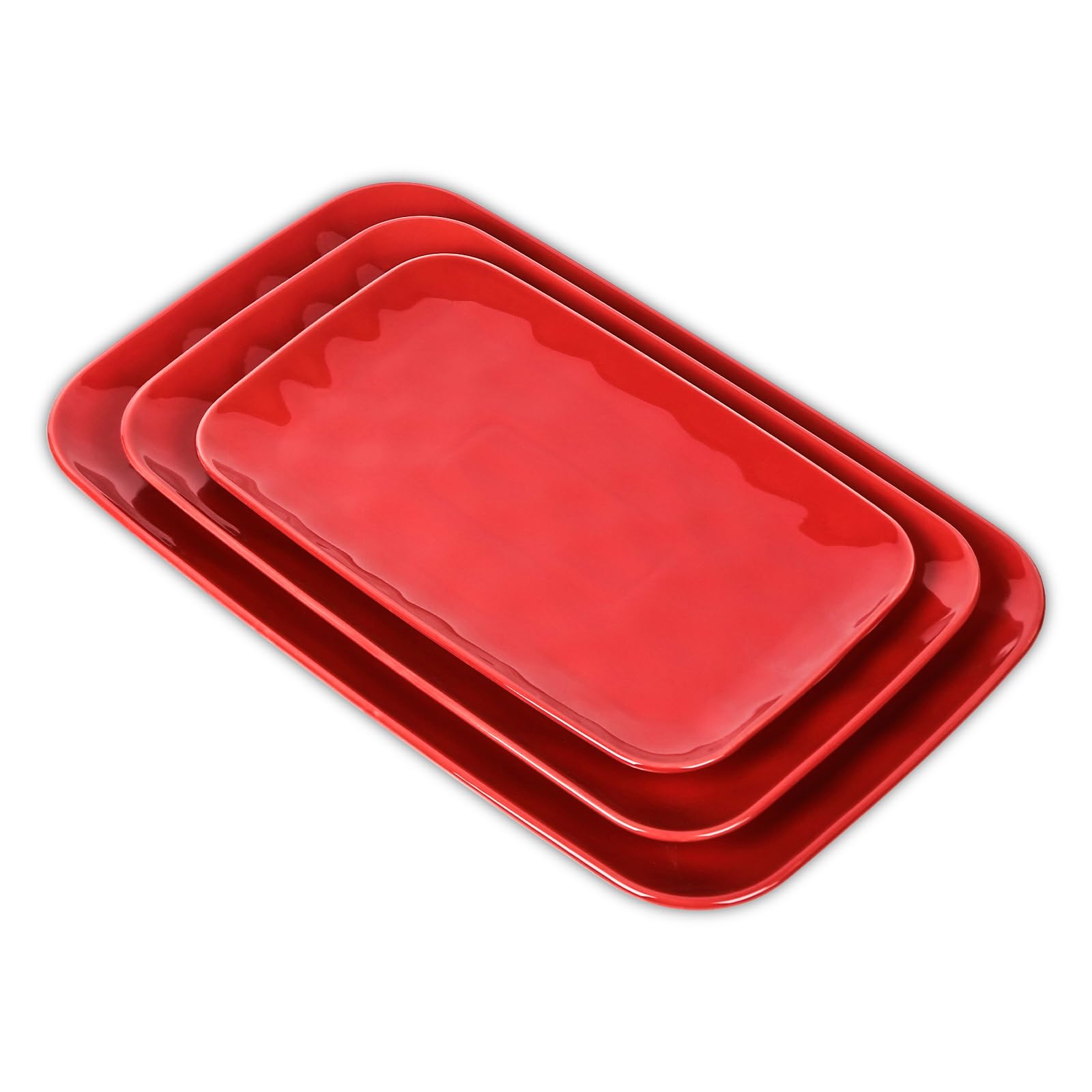 Amazon.com | Vicrays Ceramic Rectangle Serving Platters - 14