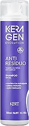 Keragen, Shampoo para cabelos, Anti resíduo, Para todos os tipos de cabelos, Sem sal, Evolution, 300ml, Roxo