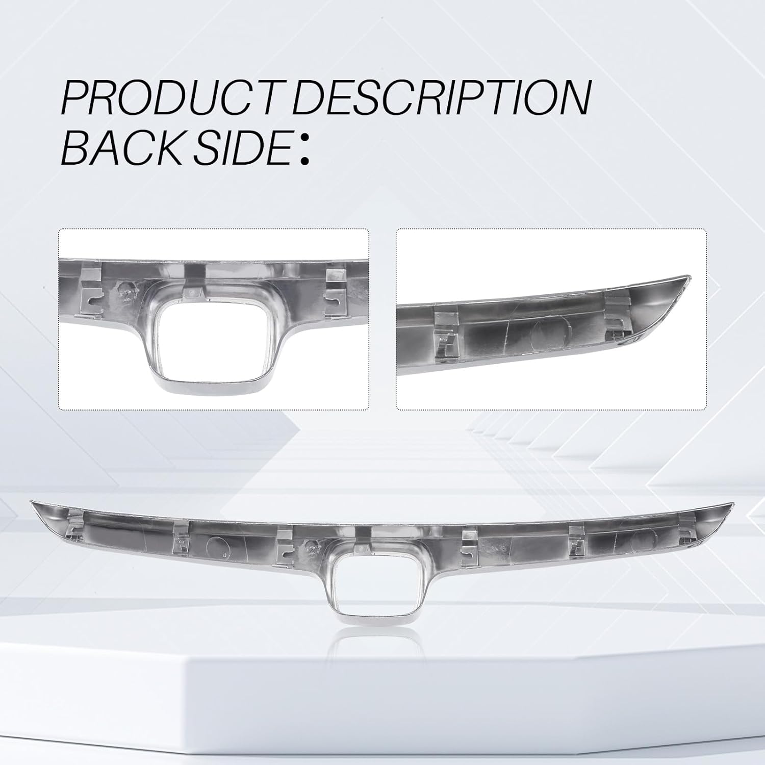 CarPartsDepot Chrome Grille with Emblem Provision Compatible with 2006 2007 2008 HONDA Civic 4 Door Sedan Hybrid HO1200172 71122SNAA00