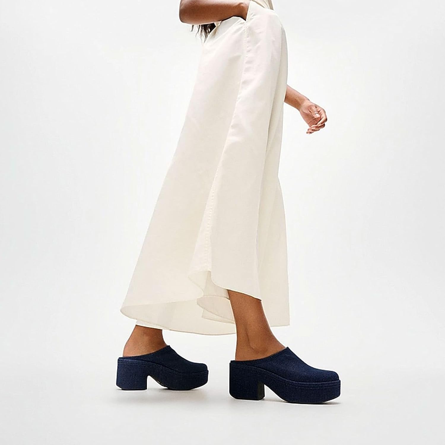 FitFlop Platfforms Denim Heeled Mules