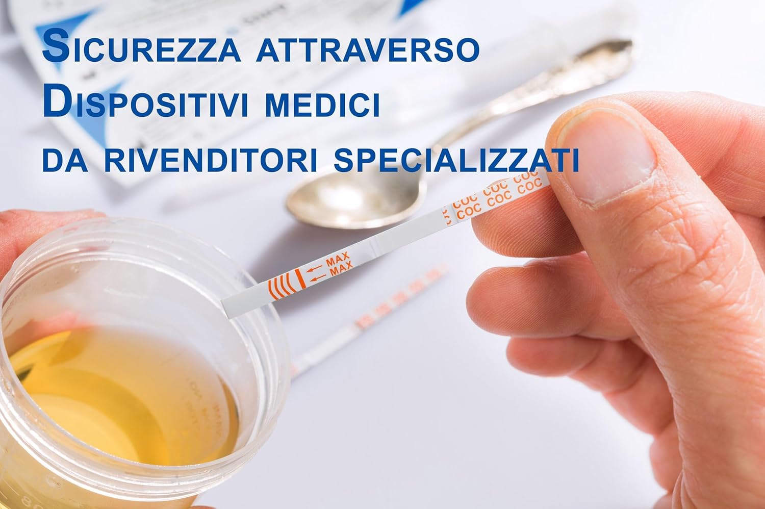 10 x One+Step Test Antidroga per Cocaina I Test Antidroga rapido per Crack, Coca, COC I Rilevamento di Cocaina nelle Urine a Casa I Massima Sensibilità 100 ng/ml | Test Rapido per Crack, Coca, COC I Rilevamento nelle Urine a Casa I Sensibilità 100 ng/ml
