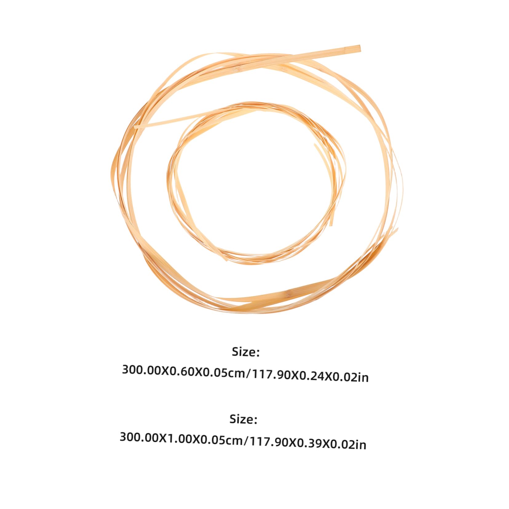 PRETYZOOM 4Pcs Strips for Weaving Sturdy and Bendable Flat Cane Material for Crafting Furniture Flower Baskets and Home Decor Chair Cane Supplies