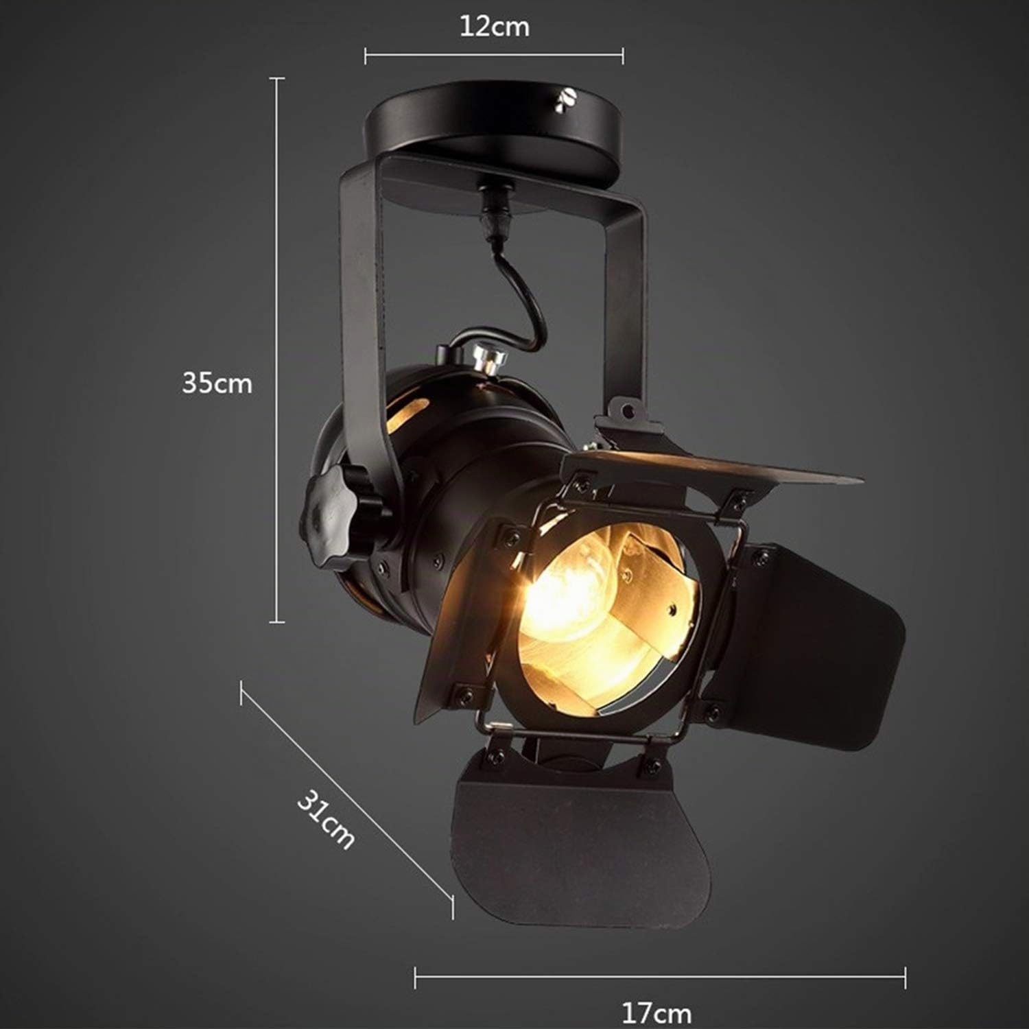220v E27 L31 * W17 * H35cm Loft Decke Spots LED Scheinwerfer Rahmen Deckenleuchten Lampe Haus Beleuchtung 48