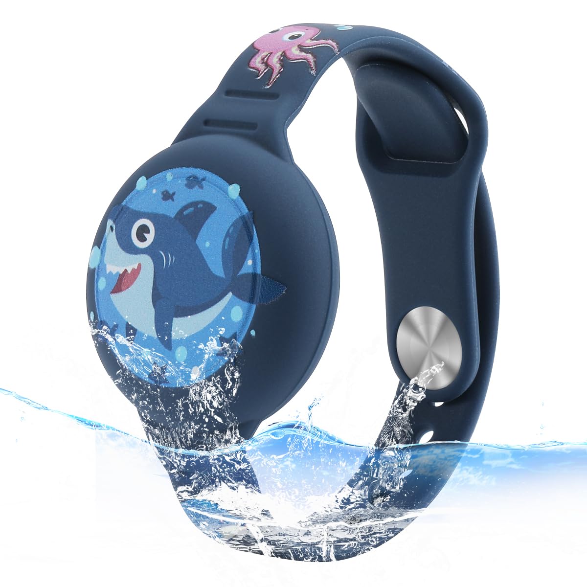 ZORBES® Kids AirTag Bracelet Cartoon Shark Silicone Bracelet for AirTag Anti-Lost AirTag Bracelet Waterproof Full Cover Protection Silicone Cover for AirTag Adjustable Wrist Band for AirTag (B0D5MG6F5X) Amazon Price History, Amazon Price Tracker
