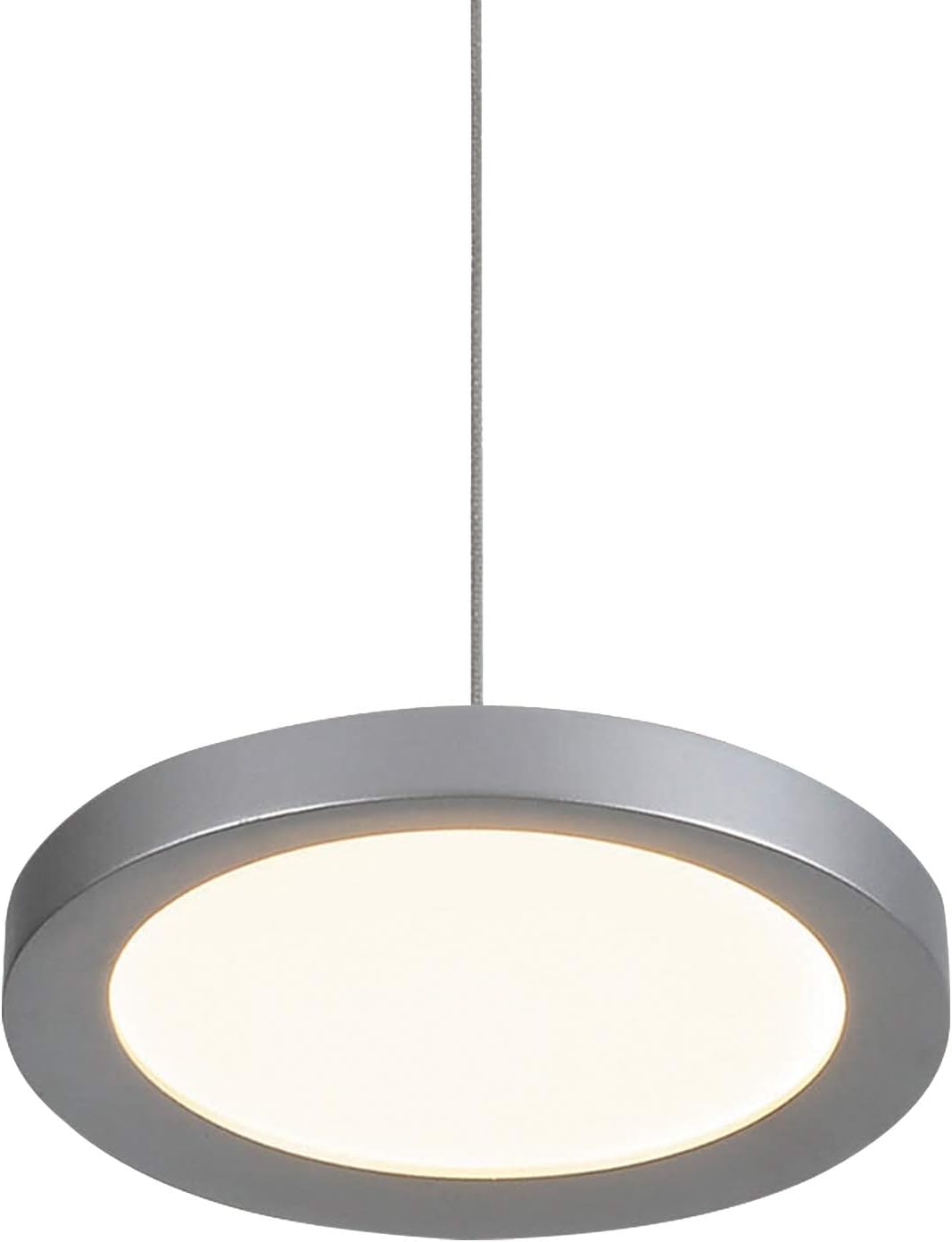 VONN Salm VMP22530AL 6" Pendant Lighting Fixture in Silver Integrated LED, 6" L x 6" W x 61.75" (39.25") H VONN Salm VMP22530AL 6" Pendant Lighting Fixture in Silver Integrated LED, 6" L x 6" W x 61.75" (39.25") H