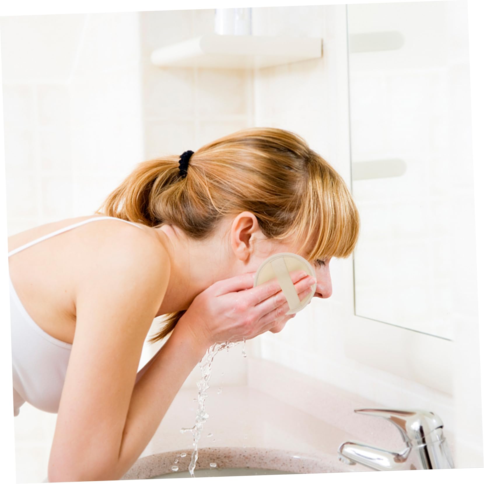 Housoutil 10 Piezas toallitas de lufa almohadilla de esponja de ducha esponja de baño toalla de baño toallas exfoliante de lufa herramienta de limpieza del cuerpo espesar Depurador