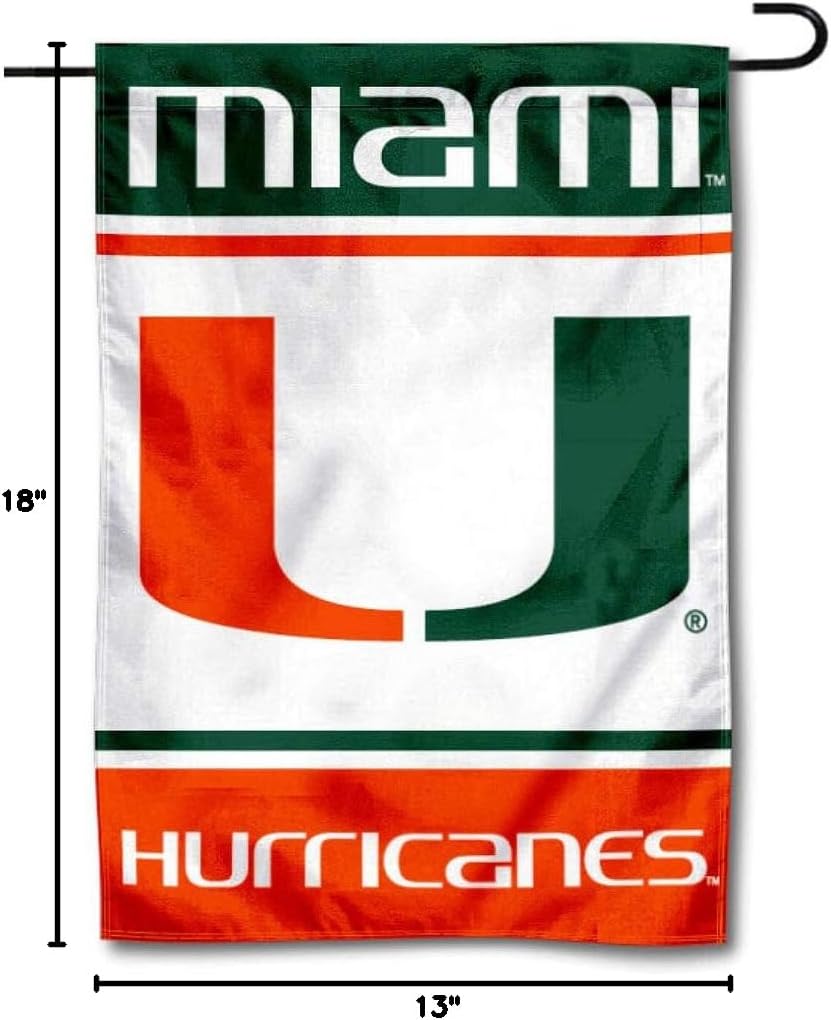 College Flags & Banners Co. Hurricanes Garden Flag