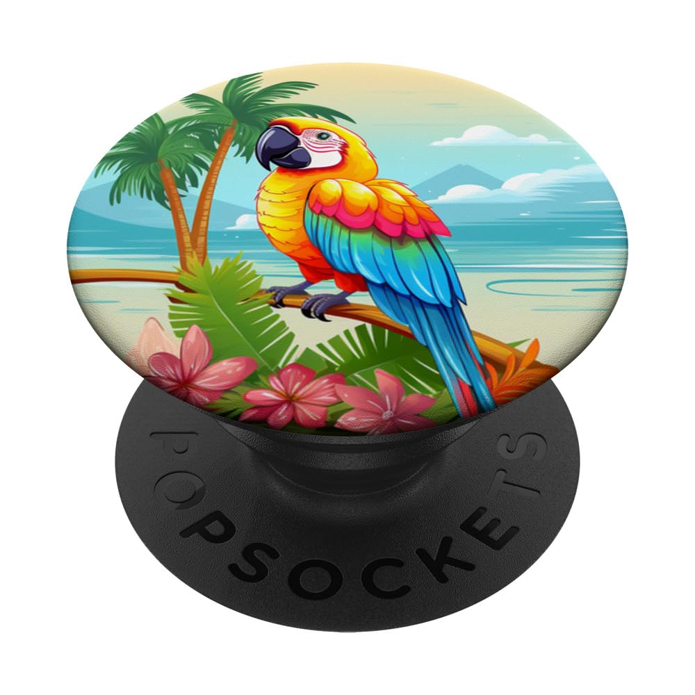 Parrot Tropical PopSockets Adhesive PopGrip