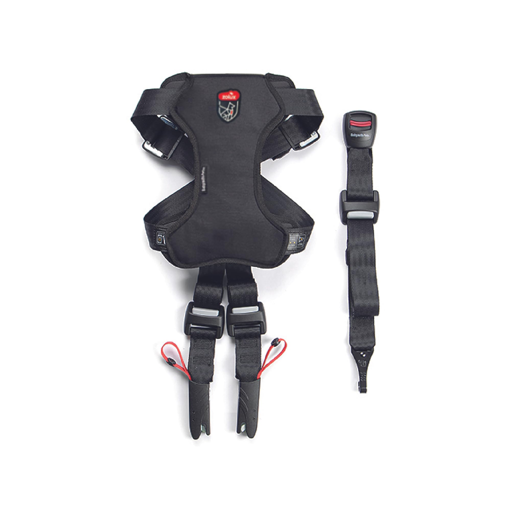 Zolux Travel Safe Harnais de Sécurité Auto pour Chien S - Noir - Chiens 7-15kg - Fixation ISOFIX + Top Tether - Système Antidesserrage MASA - Crash-Testé - Ajustable - Confortable - Marque Française