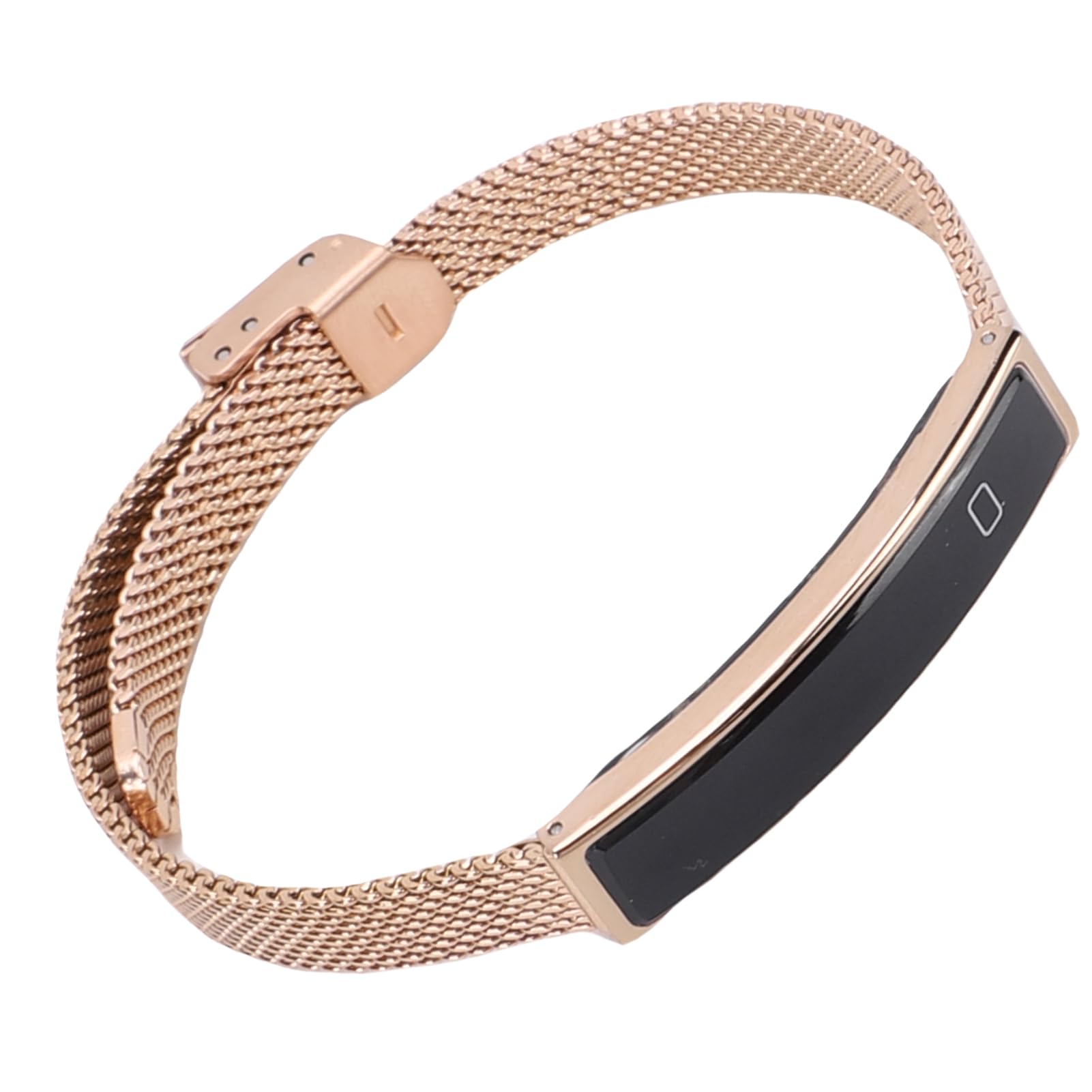 banapoy Bracelet Intelligent, Traqueurs de Fitness, Cadeaux pour Noël, Femmes et Hommes, Téléphone Bluetooth, Obturateur à Distance, étanche pour la Course à Pied, Le Cyclisme (Gold)