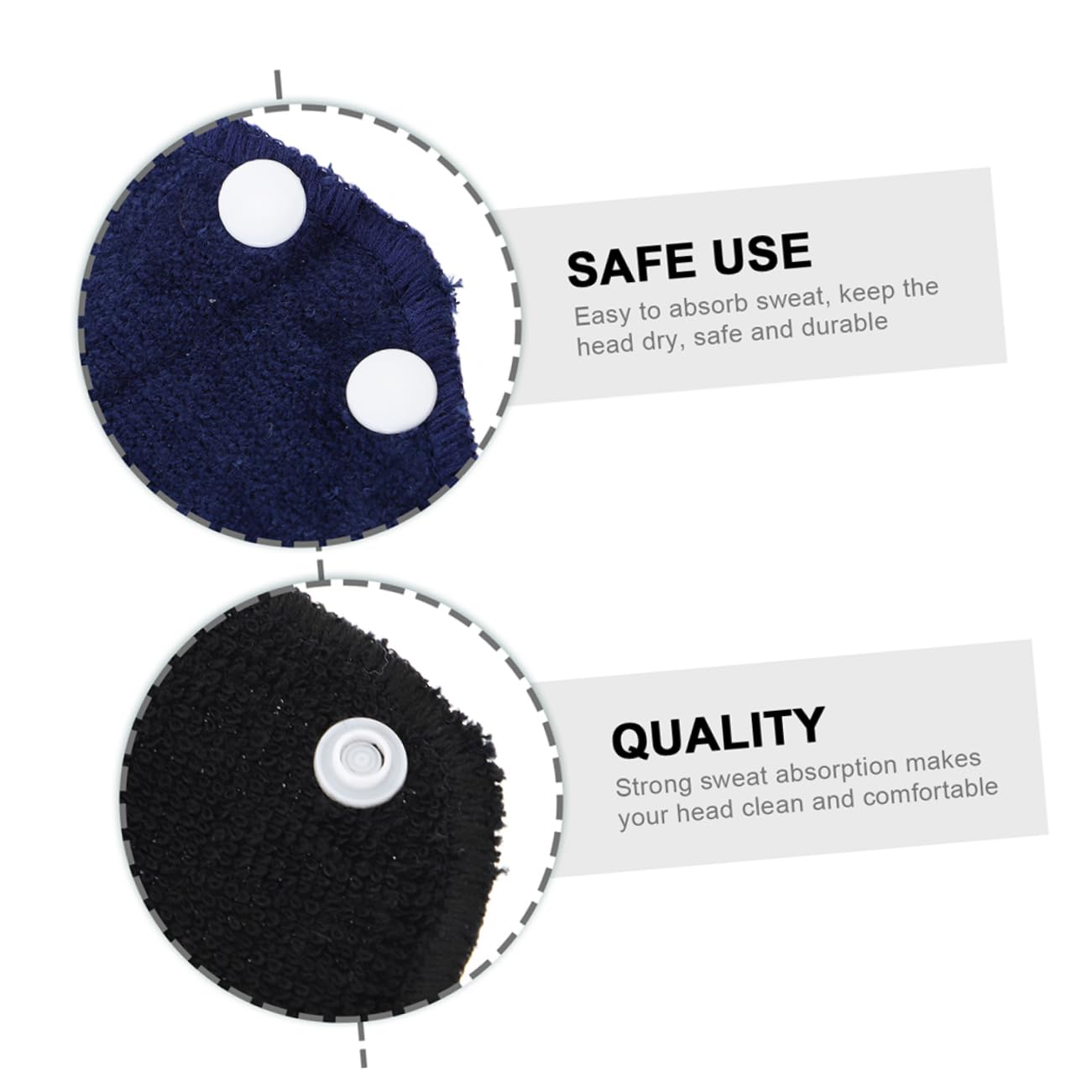 BESPORTBLE 24 Pcs Bandeau Anti-Transpiration Chaud Yoga Serviette Collier Anti-Transpiration Casque De Vélo Coussinets Anti-Transpiration Serviette D'Entraînement Lavage du Visage Bandeau