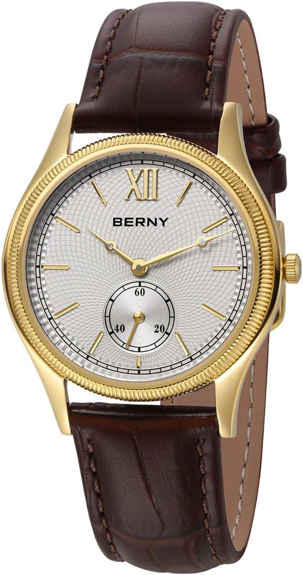 BERNY Gold Watch for Men Waterproof Men’s Wristwatch Fashion