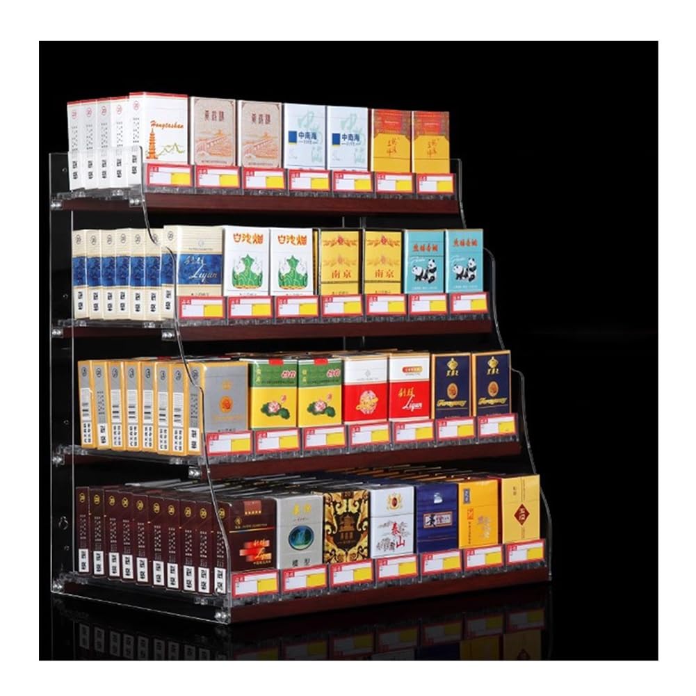 Amazon.com: GRRICEPL Acrylic Display Case Cigarette Holder, Spring-Loaded  Cigarette Actuators, Wall/Countertop Trapezoid Cigarettes Display Pusher  Tray (Color : Clear, Size : 32.5x29x35.5cm) : Health & Household