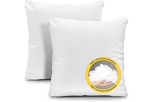 26x26 Euro Sham Inserts by Fixwal - White Polyester Pillow Inserts for Indoor Use