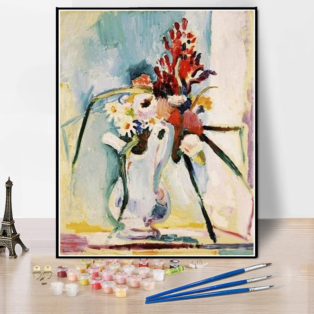 Amazon | DIY 数字油絵 アンリ・マティスの絵画「窓辺の花