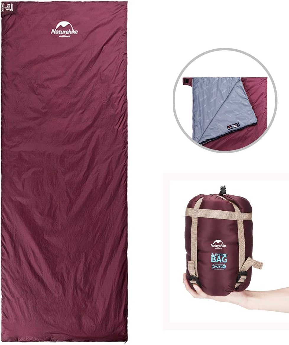 Sleeping Bag, ieGeek Lightweight Envelope Sleeping Bags with Compression Sack Portable Waterproof for 3 Season Travel Camping Hiking Backpacking Outdoor Activities,Ultra-Large for Kid/Adults