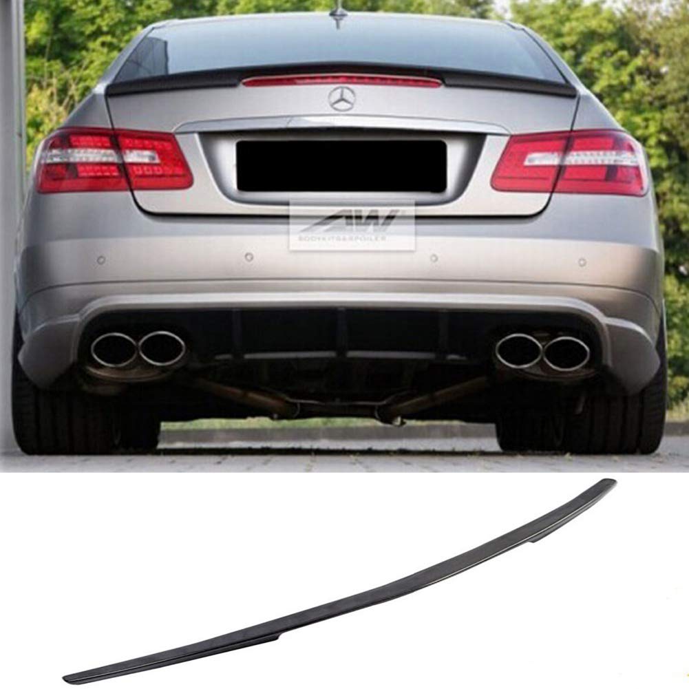 YUCSSFit For Mercedes-Benz E200 E260 E350 W207 Coupe Spoiler 2010-2015 Carbon Fiber Car Rear Broot Bolt Lip Wing Spoiler Body Kit