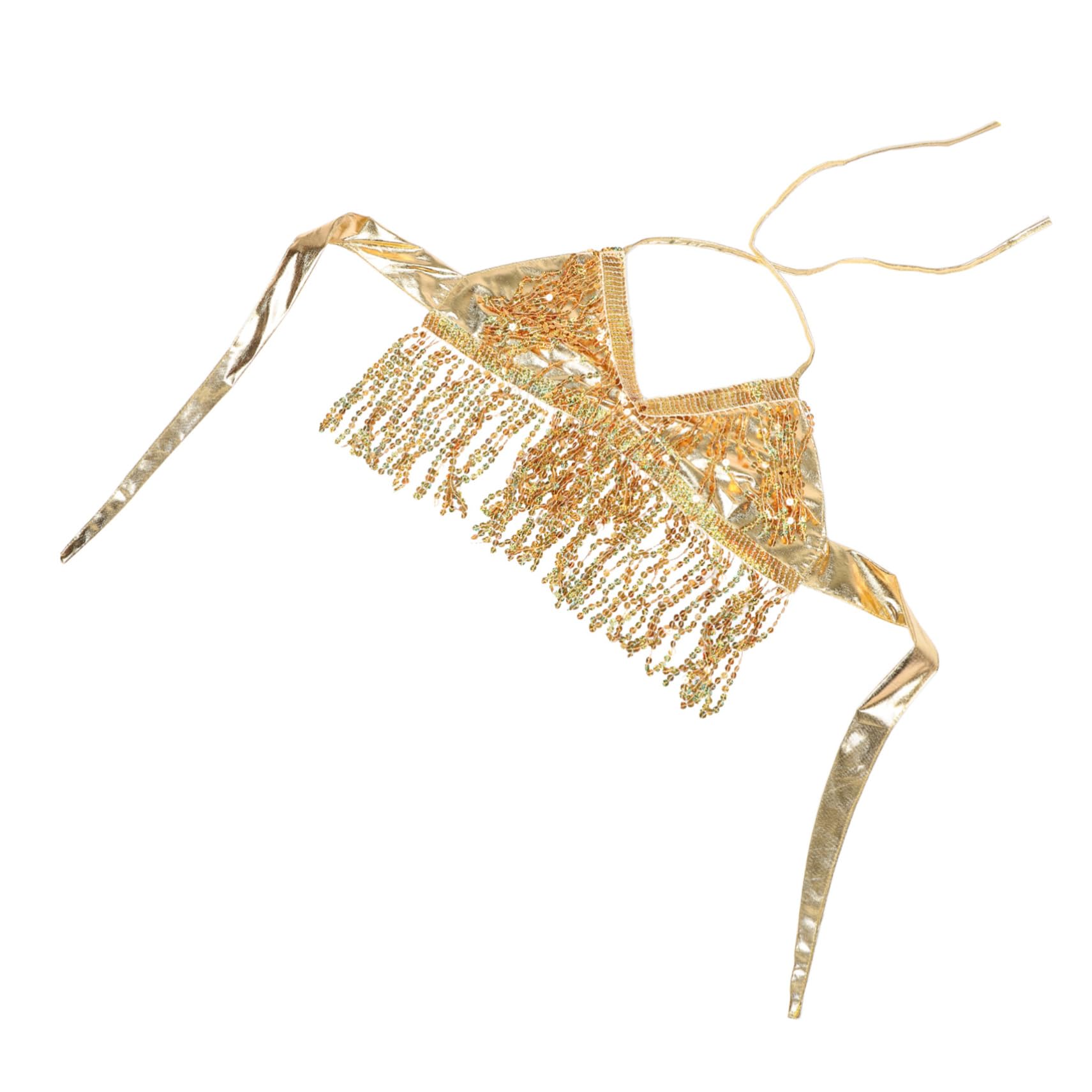 BESPORTBLE Belly Dancer Sequin Top Carnival Costumes Sparkle Skirt Dancewear Outfit