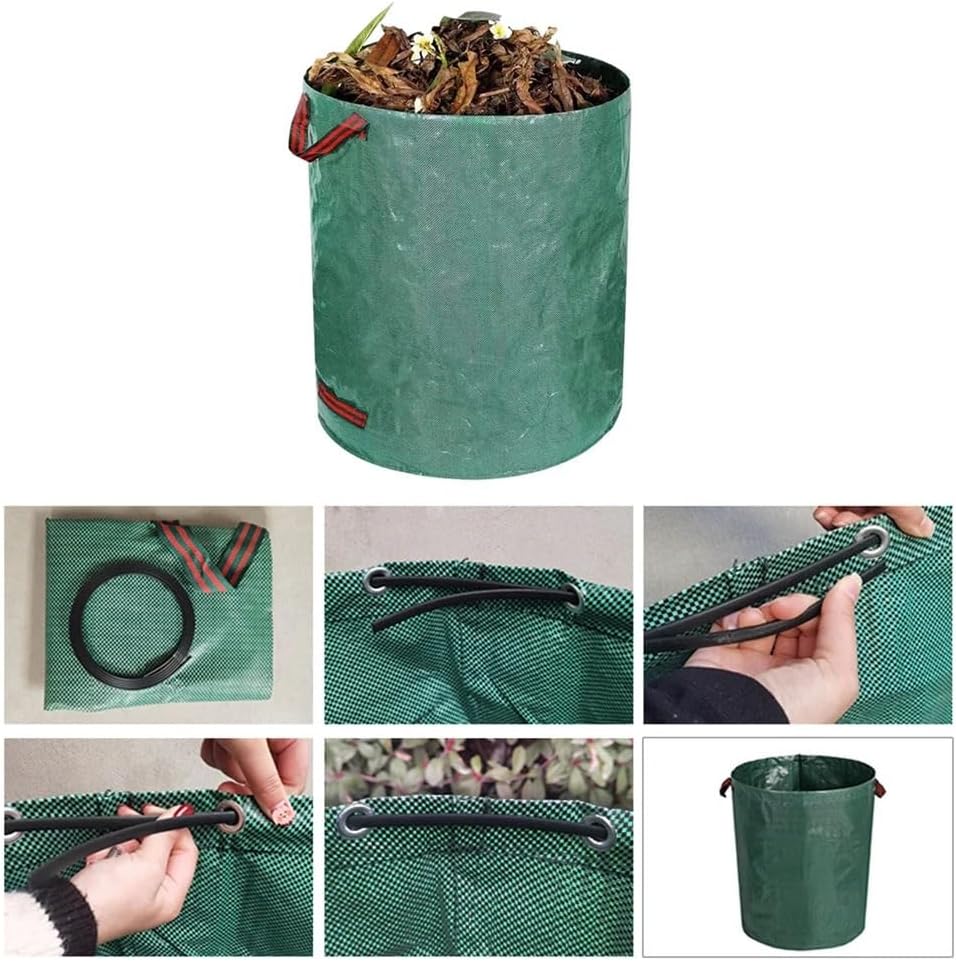 ガーデンバッグ 50/100/200/300/400/500L 庭のゴミ袋再利用可能な大