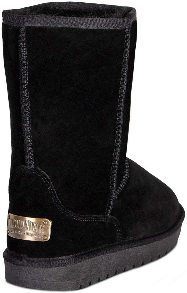 Cloud Nine Sheepskin Women’s 9 Inch Winter Boots – Classic Ladies Sheepskin Boot, Black - 9 - Image 3