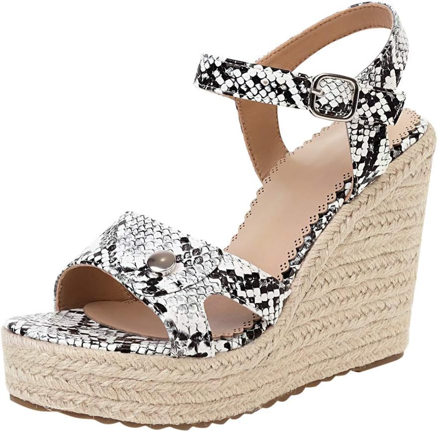 Sandales à Semelles Compensées Pour Femmes - Marque - Modèle - Semelle