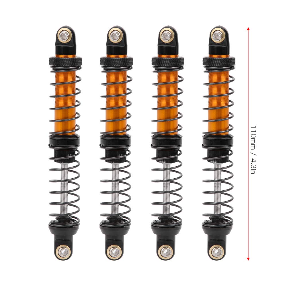 RC schokbrekers demper, olie vering schokbrekers demper, metalen RC auto schokdemper compatibel met CC01 (100 mm), voor RC model auto's, race en off-road scenario's
